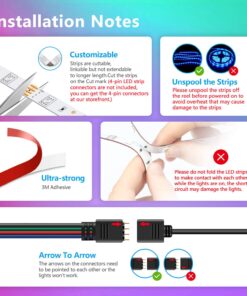 Nexillumi 100 ft LED Lights for Bedroom with Remote Color Changing LED Strip Lights 100FT 27 71UE1ZvY2KL