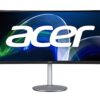 Acer CB342CUR bmiiphuzx 34" 1900R Curved Zero-Frame QHD (3440 x 1440) UltraWide IPS Monitor, AMD FreeSync , 75Hz, 1ms VRB , DCI-P3 95%, 1 x USB 3.1 (Type-C), 2 x HDMI 2.0 Ports & 1 x Display Port QHD Type-c KVM 34-inch 74 71UE88 Vy7L