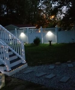 DBF Outdoor Solar Gutter Lights【Upgraded Version】 Solar Fence Post Lights Wall Mount Decorative Deck Lighting Auto On/Off Solar Landscape Lights for Eaves Yard Garden Highlight Gate (Pack of 6) White 48 71UEJk2DRfL