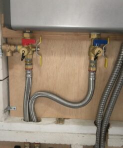 Rheem RTG20220AB Webstone Tankless Water Heater Service Valve Kit, Clean Brass 8 71UGLDdixNL