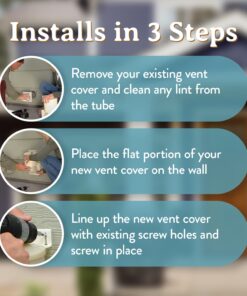 Heartland Natural Energy Saving Dryer Vent Closure - Outside Heartland Dryer Vent Cover Adapts to Outdoor Siding 28 71UGhEjzKcL