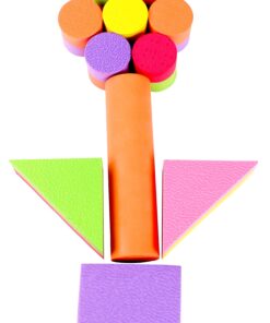 Click N' Play Foam Blocks, Soft Building Blocks and Stacking Block Toy Set For Toddlers| Perfect Bath Toys, 60 Count with Carry Tote | Great Gift for Toddler, Baby, Kids, Boy, and Girl Ages 1-3, 4-8 12 71UGq1lE6nL