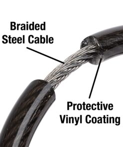 Master Lock Bike Lock Cable, Combination Bicycle Lock, Cable Lock for Outdoor Equipment, Black 4 Ft. Preset Combo 1 Pack 21 71UHl83jSfL