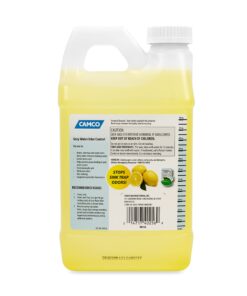 Camco TST Camper/RV Grey Water Odor Control | Removes Grease Buildup in Gray Water Tank, Sink & Shower Drains | 4oz Treats 40-Gal Holding Tank | Safe Septic Tank Treatment | Lemon Scent, 64 oz (40256) 64 Ounce Single 9 71UHqxJbkXL