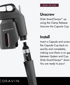 Coravin Pure Argon Capsules - 6 Pack - Preserve Wine for Years - For Coravin Timeless and Pivot Preservation System - Wine Gas Cartridges - For Red Wines, White Wines & More - Coravin Gas Capsules 12 71UIIpz3XgL