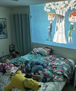 Mini Projector for iPhone, ELEPHAS 2023 Upgraded 1080P HD Projector, 8000L Portable Projector with Tripod and Carry Bag, Movie Projector Compatible with Android/iOS/Windows/TV Stick/HDMI/USB WhiteBlack 33 71UIaGEDxmL