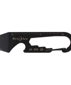 Alternative view of Nite Ize DoohicKey Keychain Multi Tool, Stainless-Steel 5-in-1 Multi Tool With Bottle Opener + Carabiner Clip, Black 1 Count (Pack of 1)