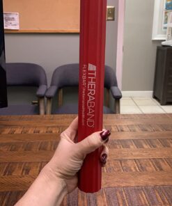 THERABAND FlexBar, Tennis Elbow Therapy Bar, Relieve Tendonitis Pain & Improve Grip Strength, Resistance Bar for Golfers Elbow & Tendinitis, Red, Light, Beginner Original Red - Light 25 71UJTbvu90L 1