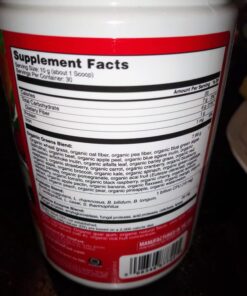 SlimFast Greens Powder, Green Superfoods with Organic Wheat Barley Grass, Flax Seed & Inulin, Oat Fiber Supplement, 1 Billion CFU Probiotics, Probiotic Multi Enzyme- Berry Burst, 30 Servings Organic Greens 35 71UK0MAx1FL 2