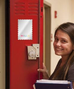 Canopy Street Hello Beautiful Magnetic Locker Mirror/Stylish Locker Décor/Shatterproof 4 3/4" x 6 3/4" Locker Accessory/Back to School Teen Girl Locker 12 71UK8ehEWL