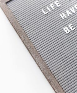 Alternative view of RIVI Vintage Inspired Changeable Letter Board 16x20inches RECLAIMED WOOD frame with Alphabet letters