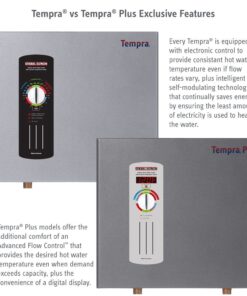 Alternative view of Stiebel Eltron Tempra 15 Plus Electric Tankless Whole House Water Heater, 240 V, 14.4 kW Tempra 15 Plus (Discontinued Model)