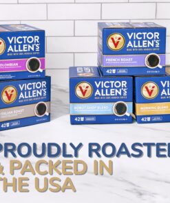 Victor Allen's Coffee 100% Colombian, Medium Roast, 80 Count, Single Serve Coffee Pods for Keurig K-Cup Brewers 80 Count (Pack of 1) 24 71ULUmp sFL 1