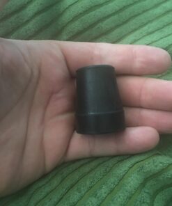 PCP Replacement Cane Tips, 3/4 inch / 1.9 cm Diameter (Gray, Two Tips), Black, 3/4-Inch Diameter 24 71ULewsffxL