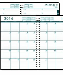 House of Doolittle Daily/Monthly 24-7 Planner 12 Months, January 2014 to December 2014, 7 x 10 Inches, Military Time, Recycled (HOD289632)