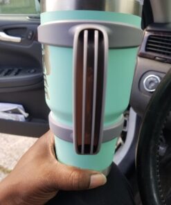 STRATA CUPS GReY30oz Tumbler Handle For YETI tumbler, RTIC TUMBLER, OZARK trail tumbler, SIC, YETI CUP & Other Tumblers – No Slip Grip - BPA FREE Gray 30 71UMIi3OyL