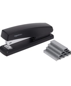 Amazon Basics Stapler with 1000 Staples, Office Stapler, 25 Sheet Capacity, Non-Slip, Black, 3 Pack 3-Pack 14 71UMm8iN8dL