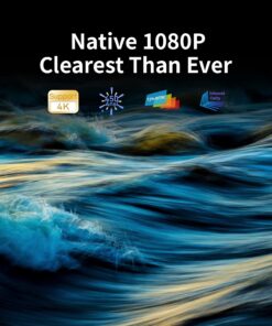 Projector with WiFi and Bluetooth, ASAKUKI Native 1080P 4K Support 450 ANSI Outdoor Movie Proyector, Indoor Home Theater w/ Portable Bag, Compatible w/ Sticks/Phone/iphone/Laptop 35 71UN309ofgL