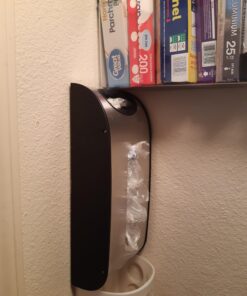 simplehuman Wall Mount Grocery Bag Dispenser, Brushed Stainless Steel 30 71UNsPiIgzL