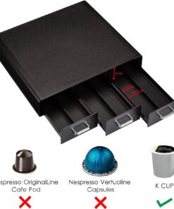 Alternative view of Amazon Basics Coffee Pod Storage Drawer for K-Cup Pods, 36 Pod Capacity, Black