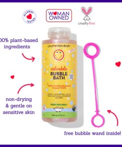 Alternative view of California Baby Calendula Bubble Bath | Calming Lavender Scent | 100% Plant-Based Ingredients (USDA Certified) | Allergy Friendly | Babies, Adults & Kids Bubble Bath | Ideal for Sensitive Skin | Free Bubble Wand Included | 384 mL / 13 fl. oz.