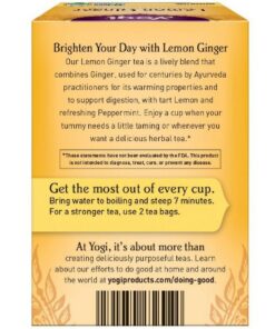 Yogi Tea Lemon Ginger Tea Bags 16 ea 16 Count (Pack of 1) 3 71UP8rwOKoL