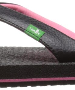 Sanuk Kids Girl's Yoga Mat (Little Kid/Big Kid) Big Kid (8-12 Years) 6-7 Big Kid Black/Pink 15 71UPMEhr FL