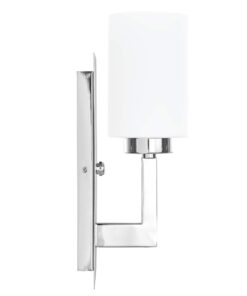 Linea di Liara Brio Polished Chrome Sconce Frosted Glass Shade Modern Sconces Wall Lighting Fixture Bathroom Wall Sconce Vanity Wall Sconce and Hallway Wall Light Fixtures, UL Listed 32 71UPOpLBilL