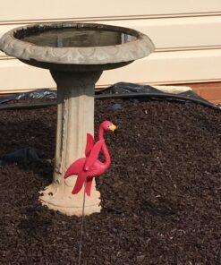 Fun Express Mini Pink Flamingos Yard Ornaments - Set of 6 Wind Spinner Flamingo Decor w/Twirling Wings 11 71UPdxLepUL