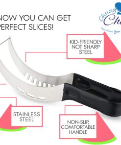 Alternative view of Chuzy Chef Watermelon Slicer Watermelon Cutter Kitchen Gadgets Fruit Slicer Watermelon Cutter Tool Watermelon Knife Melon Slicer Fruit Cutter (Black)