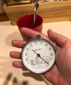 Taylor Leave-in Meat Oven Safe Compact Analog Dial Meat Food Grill BBQ Kitchen Cooking Thermometer, 3 inch dial, Stainless Steel 24 71UQYJRjaTL