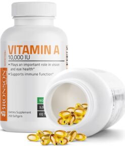 Bronson Vitamin A 10,000 IU Premium Non-GMO Formula Supports Healthy Vision & Immune System and Healthy Growth & Reproduction, 250 Softgels 250 Count (Pack of 1) 24 71URFzEKbKL