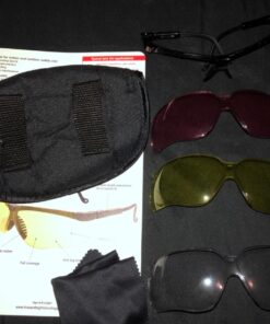 Howard Leight Shooting Sports Howard Leight by Honeywell Genesis Sharp-Shooter Shooting Glasses Combo Kit (R-01637),Clear/Amber/Vermillion,Large Clear/Amber/Vermillion Large 20 71URV5FFlhL