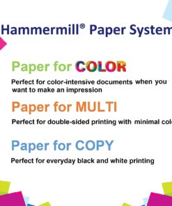 Hammermill Printer Paper, Tidal 20 lb Copy Paper, 8.5 x 11 - Express Pack (2,500 Sheets) - 92 Bright, Made in the USA 14 71URfprlvxS
