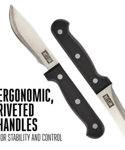 Weston 10-Piece Game Processing Knife Set, Black, 19.1X12.5X9.75 19 71UScOPDASL