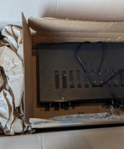 Pyle Wireless Home Audio Amplifier System - Bluetooth Compatible Sound Stereo Receiver Amp - 6 Channel 600 Watt Power, Digital LCD, Headphone Jack, 1/4'' Microphone IN USB SD AUX RCA FM Radio 30 71UT38mpslL