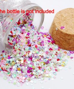 Colorful Manicure Glitter Confetti 1.8oz/50g Mixed Shapes Size 3mm Great for Party Décor, DIY Crafts, Premium Nail Art Etc.. 29 71UT7KzdWEL