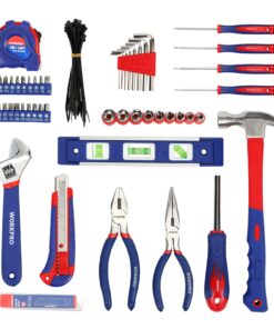 Alternative view of WORKPRO Home Tool Kit, 100 Piece Kitchen Drawer Household Hand Tool Set with Easy Carrying Pouch Blue