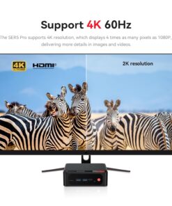 Beelink Mini PC AMD Ryzen 7 5700U Up to 4.3GHz 8C/16T, SER5 16GB RAM 1TB SSD Graphics 8core 1900 MHz, M.2 SSD NVME 2280 Mini Computer WiFi 6/BT5.2/HDMI/DP/USB3.2,Gaming/Office R7-5700U 16G+1TB 14 71UTp1A8QL