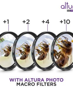 58MM Complete Lens Filter Accessory Kit (UV, CPL, ND4, ND2, ND4, ND8 and Macro Lens Set) for Canon EOS 70D 77D 80D 90D Rebel T8i T7 T7i T6i T6s T6 SL2 SL3 DSLR Cameras 58MM 42 71UULYWLmL 1