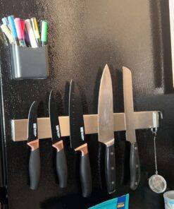 Modern Innovations 16 Inch Stainless Steel Magnetic Knife Bar with Multi-Purpose Functionality as a Knife Holder, Knife Strip, Magnetic Tool Organizer, Art Supply Organizer & Home Organizer 26 71UUPeZhDmL