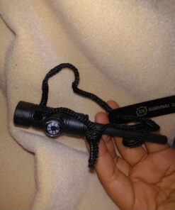 Fire Starter - SurvivalSPARK Emergency Magnesium Fire Starter - Survival Fire Starter with Compass and Whistle 36 71UUdfjLT9L