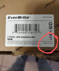EverBrite 5-Pack LED Headlamp, 4 Lighting Modes, Pivoting Head with Adjustable Headband, Perfect for Running, Camping and Hiking, Batteries Included 28 71UUsAYGjLL