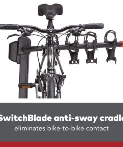 YAKIMA, DoubleDown 4 Tilting Hitch-Mounted Bike Rack for Cars, SUVs, Trucks and More, Fits 1.25” and 2” Hitches, Carries 4 Bikes 4 Hitch 28 71UVacvZNtL