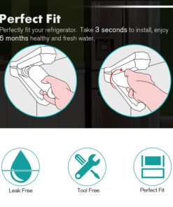 ICEPURE PLUS UKF8001 NSF/ANSI 53 Certified Replacement for Everydrop EDR4RXD1, Whirlpool Filter 4, Maytag UKF8001AXX-200, MPF15090, WF-UKF8001, Puriclean II, RWF0900A Refrigerator Water Filter, 3PACK 15 71UWYeEKgPS