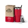 Arctic Tumblers | 30 oz Matte Red Insulated Tumbler with Straw & Cleaner - Retains Temperature up to 24hrs - Non-Spill Splash Proof Lid, Double Wall Vacuum Technology, BPA Free & Built to Last 30 oz Tumbler Matte Red Powder Coat 10 71UWgCcJZnL 4