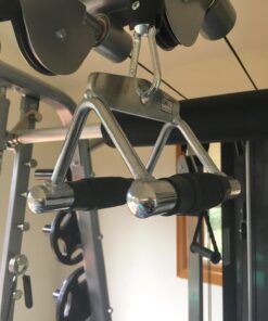 Cap Barbell D Handle Exercise Machine Attachment, Multiple Options Chrome Deluxe Double D Handle with Rubber Handgrips 15 71UWlKjmAJL