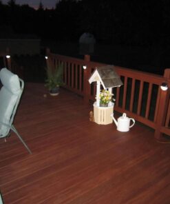 Moonrays 95027 Solar Deck Light Wall Mount Sconce, Round Round Sconce 10 71UWyJPZ9QL