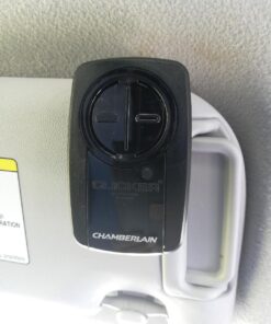 Chamberlain KLIK5U-BK2 Clicker 2-Button Garage Door Opener Remote with Visor Clip, Black Pack of 1 41 71UXPrYbjfL