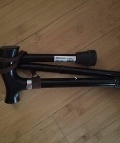 Drive Medical Heavy Duty Folding Cane Lightweight Adjustable with T Handle, Black 26 71UXSO EXAL